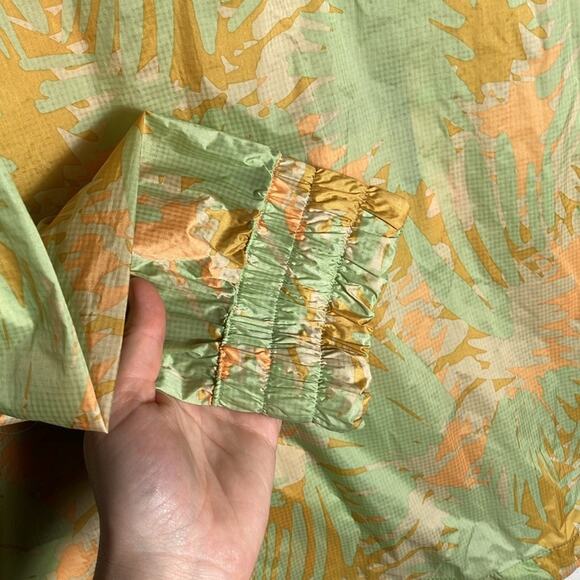 New Prana Medium Whistler Jacket Coastal Sage Jungle wind breaker green hooded - Picture 5 of 5